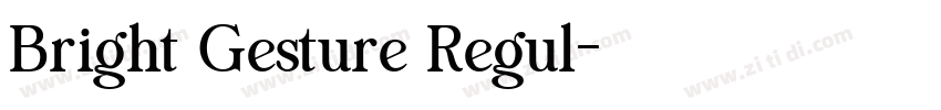 Bright Gesture Regul字体转换